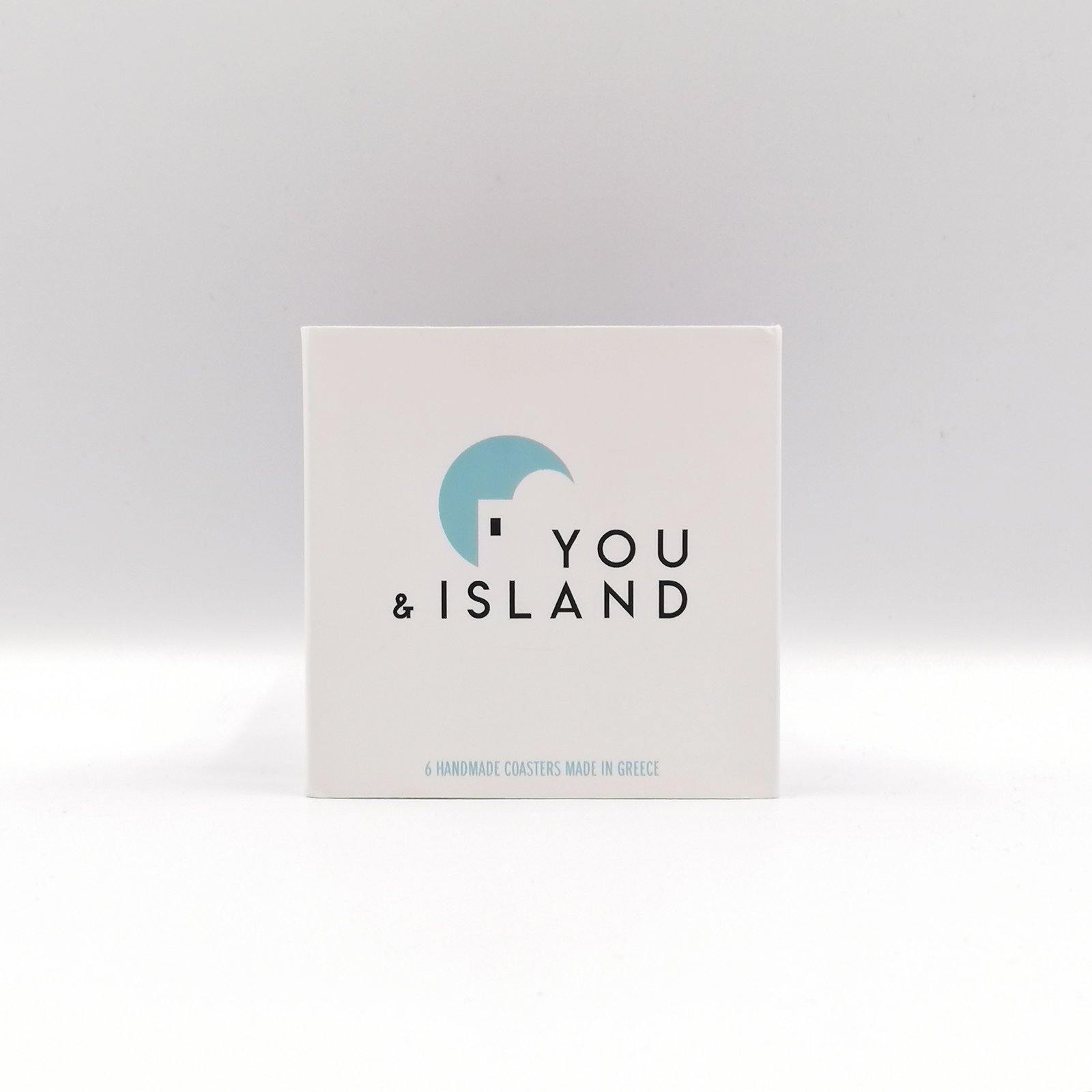 Cycladic Moments Coaster - Set of 6 - YOU & ISLAND