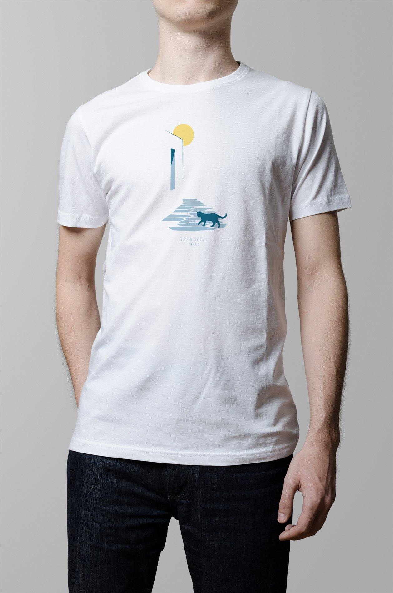 Cycladic Cat T-Shirt - YOU & ISLAND