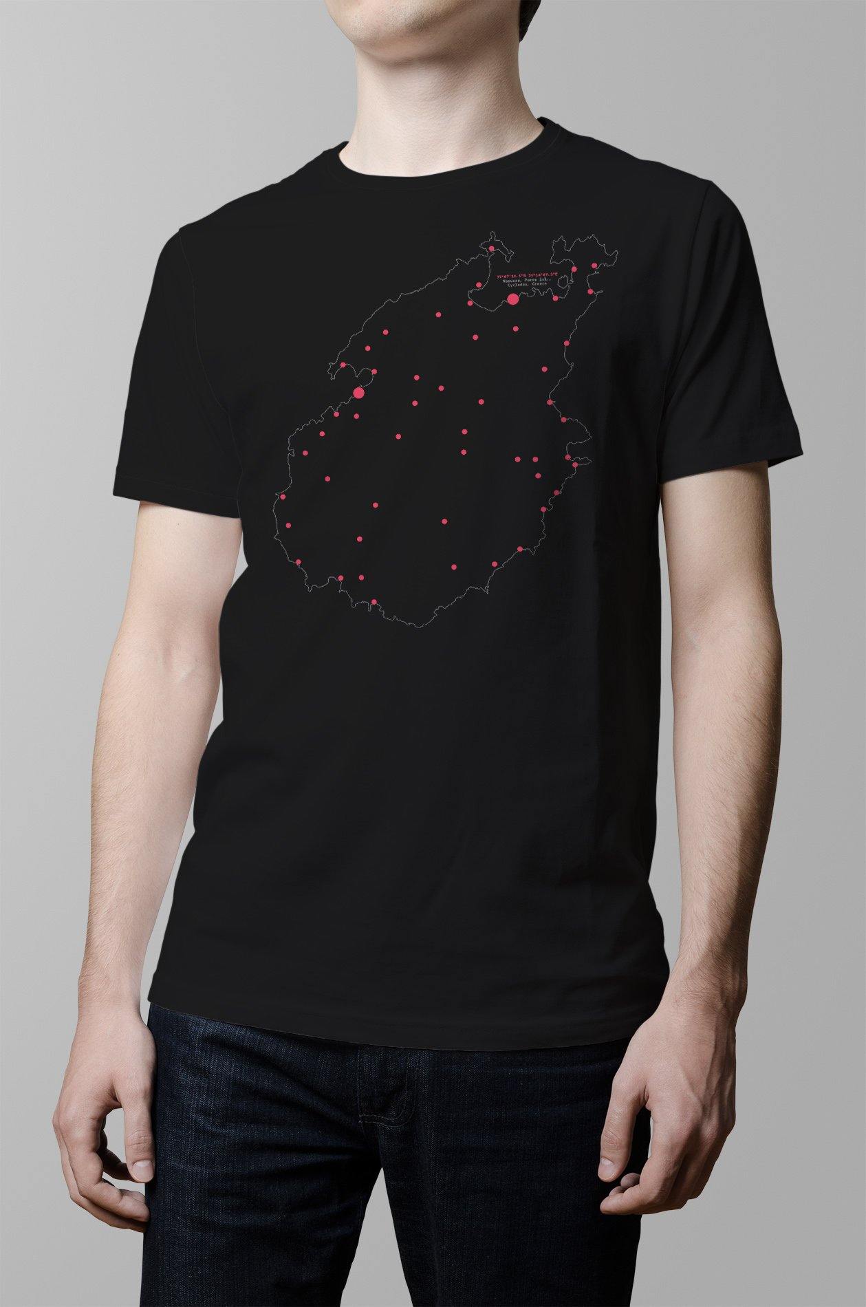 Map of Paros T-Shirt - YOU & ISLAND